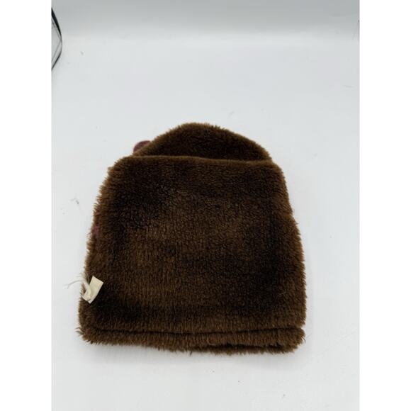 Vintage Walrus Hand Puppet Plush Brown Furry Felt Teeth Red Mouth 70s 80s Toy - Picture 2 of 5